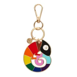 Outlet Carmel'S Colourful Chameleon Enamel Key Ring Enamel Key Rings