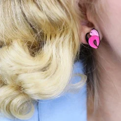 Hot Cat Walk Stud Cat Earrings Earrings