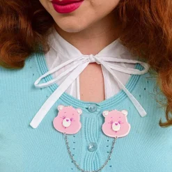Sale Cheer Bear Smiles Cardigan Clips Brooches