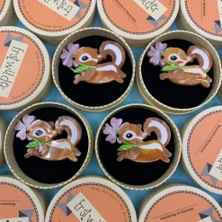 Hot Chocolate The Chipmunk Brooch Brooches