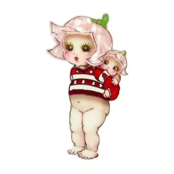 Outlet Christmas Sweater Petal Brooch Brooches