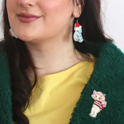 Outlet Christmas Sweater Petal Brooch Brooches