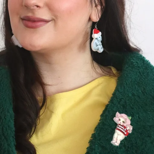 Outlet Christmas Sweater Petal Brooch Brooches
