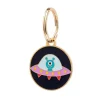Cheap Close Encounter Enamel Pet Charm Enamel Key Rings