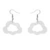 Best Sale Cloud Glitter Resin Drop Earrings - White Essential Earrings