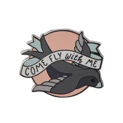 Shop Come Fly With Me Enamel Pin Enamel Pins