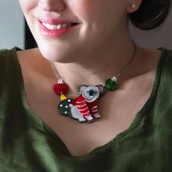 Sale Comfy Christmas Koala Necklace Necklaces
