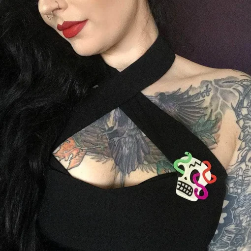 Flash Sale Creepy Cranium Brooch Brooches