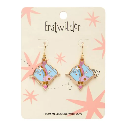 Best Sale Cupid'S Aim Enamel Drop Earrings Enamel Earrings