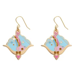 Best Sale Cupid'S Aim Enamel Drop Earrings Enamel Earrings