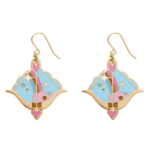 Best Sale Cupid'S Aim Enamel Drop Earrings Enamel Earrings