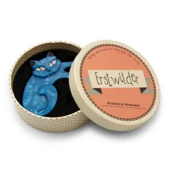 New Curling Cassandra Cat Brooch Brooches