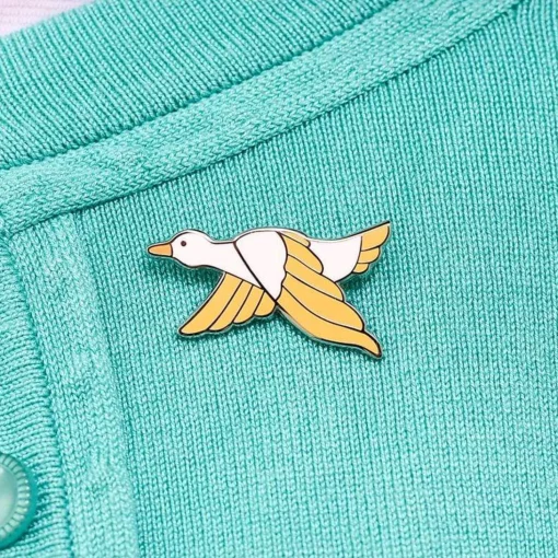 Fashion Dancing Duck Enamel Pin Enamel Pins