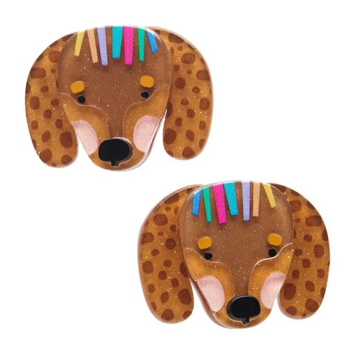 Discount Darcy The Dachshund Hair Clips Set - 2 Piece Hair Clips & Claws