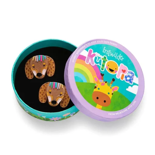 Discount Darcy The Dachshund Hair Clips Set - 2 Piece Hair Clips & Claws