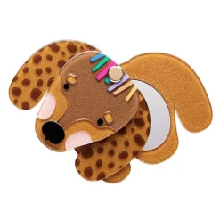 Cheap Darcy The Dachshund Mirror Compact Mirror Compacts