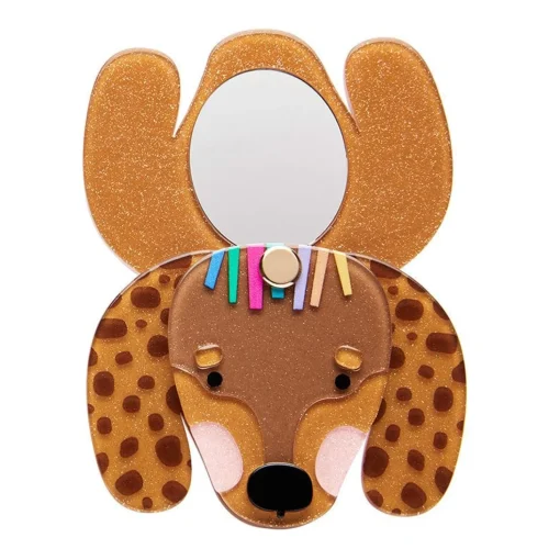 Cheap Darcy The Dachshund Mirror Compact Mirror Compacts