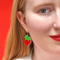 Hot Darling Strawberry Drop Earrings Earrings