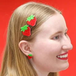 Best Sale Darling Strawberry Hair Clips Set - 2 Piece Hair Clips & Claws