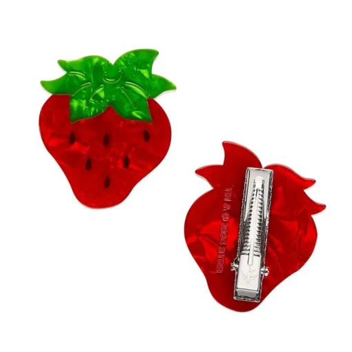 Best Sale Darling Strawberry Hair Clips Set - 2 Piece Hair Clips & Claws