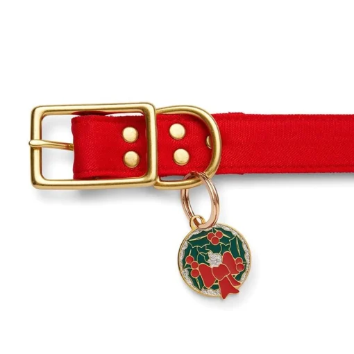 Sale Deck The Halls Enamel Pet Charm Enamel Key Rings