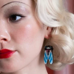 Fashion Deco Cicada Drop Earrings Earrings