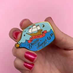 Cheap Don'T Bottle Things Up Enamel Pin Enamel Pins