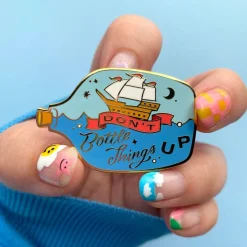 Cheap Don'T Bottle Things Up Enamel Pin Enamel Pins