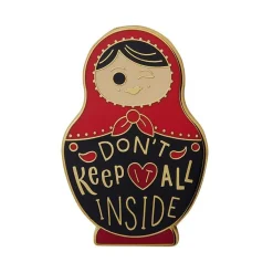 Cheap Don'T Keep It All Inside Enamel Pin Enamel Pins