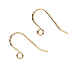 Cheap Earring Hooks (Gold) - 1 Pair Components