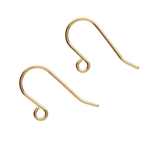 Cheap Earring Hooks (Gold) - 1 Pair Components