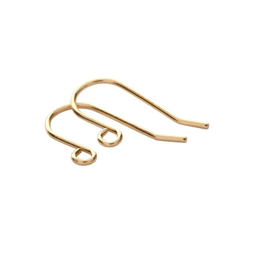 Cheap Earring Hooks (Gold) - 1 Pair Components