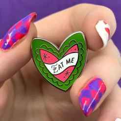 Best Eat Me Mini Enamel Pin Enamel Pins
