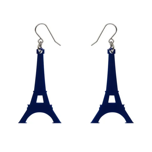 Cheap Eiffel Tower Solid Resin Drop Earrings - Blue Essential Earrings