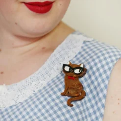 Cheap Elissa The Indie Cat Brooch Brooches