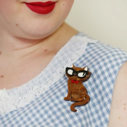 Cheap Elissa The Indie Cat Brooch Brooches