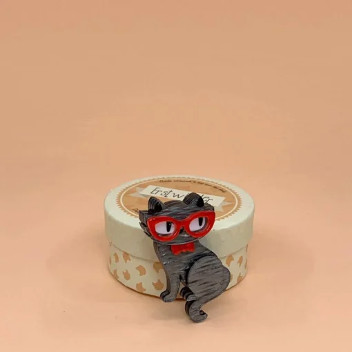 Store Elissa The Indie Cat Mini Brooch Brooches
