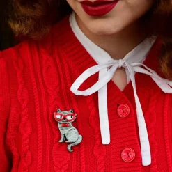 Store Elissa The Indie Cat Mini Brooch Brooches