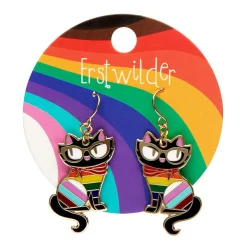 Best Elissa The Rainbow Cat Enamel Drop Earrings Enamel Earrings