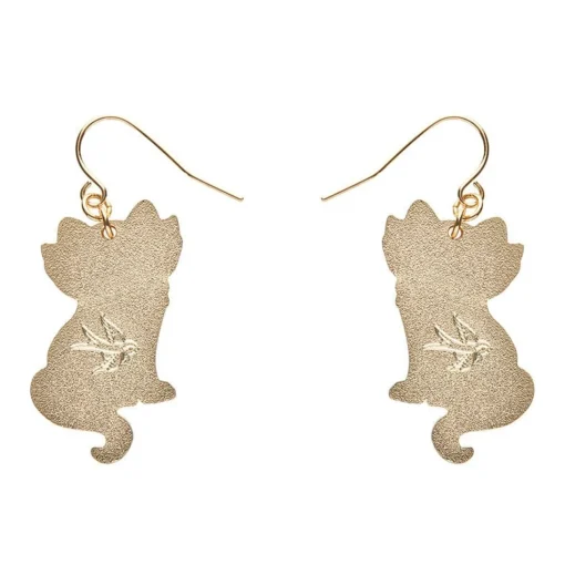 Best Elissa The Rainbow Cat Enamel Drop Earrings Enamel Earrings