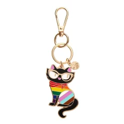 Hot Elissa The Rainbow Cat Enamel Key Ring Enamel Key Rings