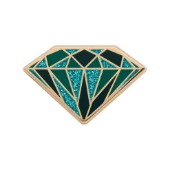 Store Emerald Enamel Pin Enamel Pins