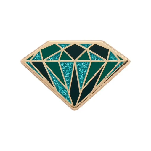Store Emerald Enamel Pin Enamel Pins