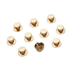 Cheap Enamel Pin Metal Locking Clasp 10-Pack - Gold Components
