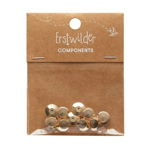 Cheap Enamel Pin Metal Locking Clasp 10-Pack - Gold Components