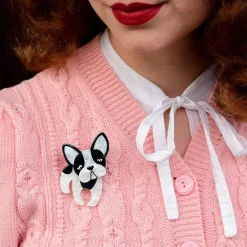 Fashion Fabian The French Bulldog Brooch Brooches