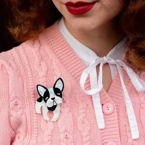 Fashion Fabian The French Bulldog Brooch Brooches