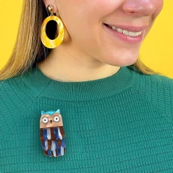 Hot Feather Dress Brooch Brooches