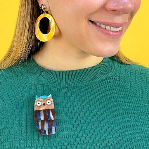 Hot Feather Dress Brooch Brooches