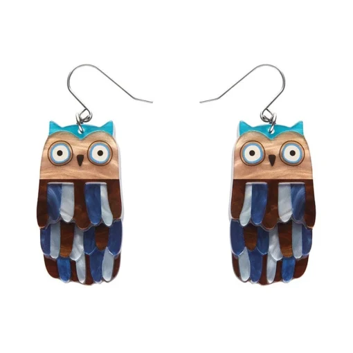 Shop Feather Dress Drop Earrings Earrings